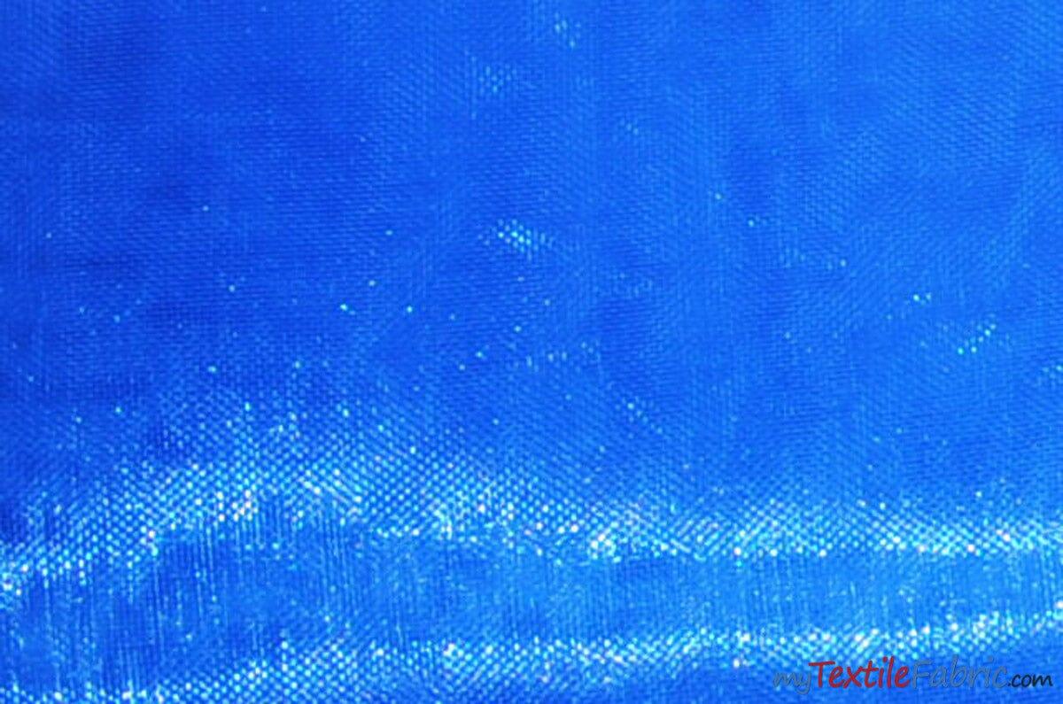 Soft and Smooth Mirror Organza Fabric | 60" Wide | Continuous Yards | Multiple Colors | Fabric mytextilefabric Yards Turquoise