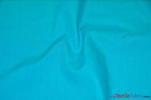 Load image into Gallery viewer, Polyester Cotton Broadcloth Fabric | 60&quot; Wide | Solid Colors | Wholesale Bolt | Multiple Colors | Fabric mytextilefabric Bolts Turquoise 
