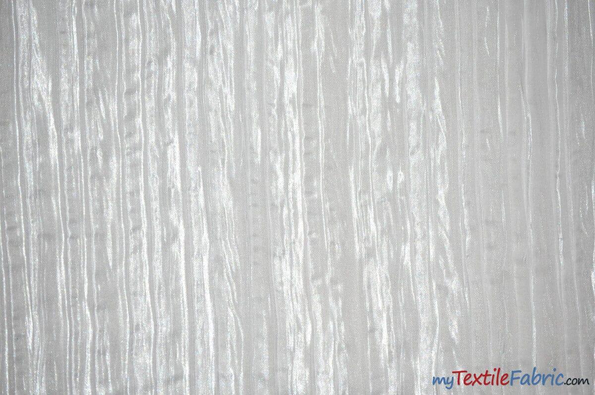 Extra Wide Italian Crush Satin | 108" Wide | Multiple Colors | Fabric mytextilefabric Yards White