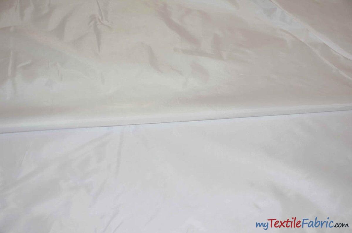 Waterproof Taffeta Coating Fabric | 60" Wide | Water Repellent Taffeta Fabric | Fabric mytextilefabric Yards White on White