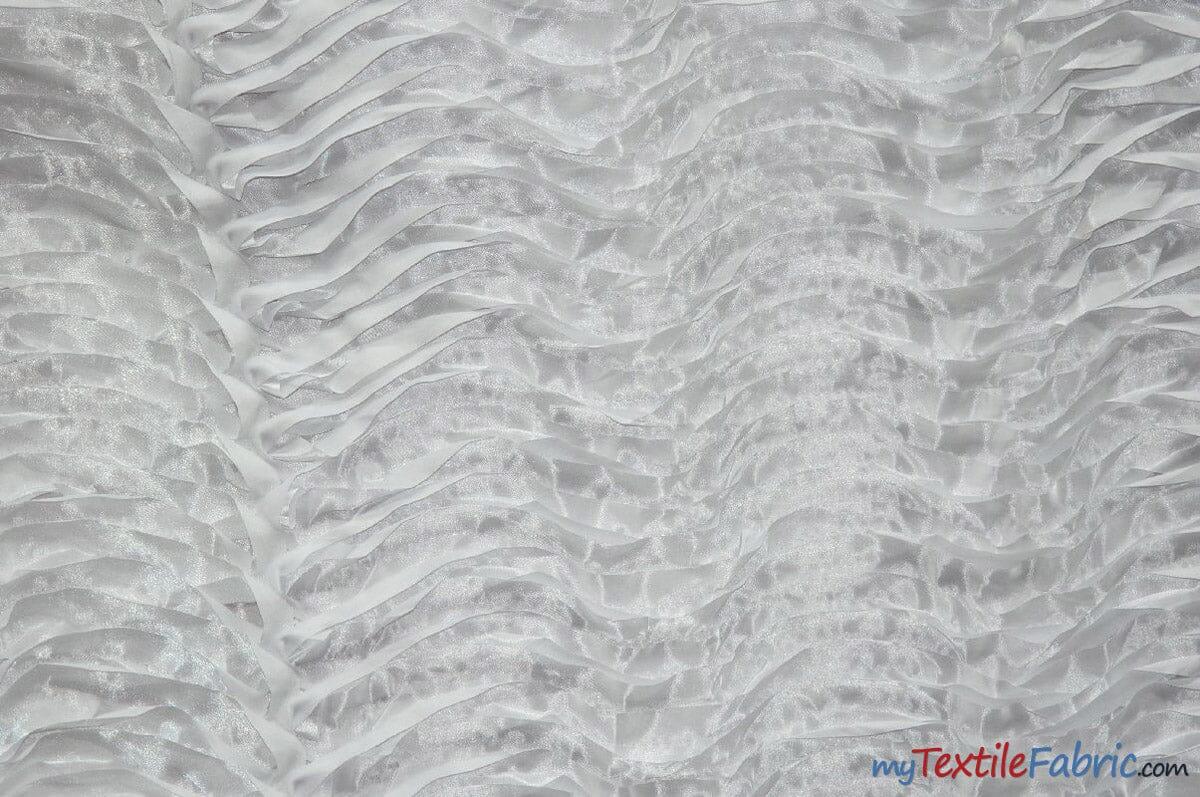 Australian Layered Puff Satin | 54" Wide | Multiple Colors | Fabric mytextilefabric Yards White