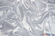 Load image into Gallery viewer, Charmeuse Satin Fabric | Silky Soft Satin | 60&quot; Wide | Continuous Yards | Multiple Colors | Fabric mytextilefabric Yards White 

