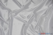 Load image into Gallery viewer, Crepe Back Satin | Korea Quality | 60&quot; Wide | Continuous Yards | Multiple Colors | Fabric mytextilefabric Yards White 
