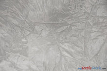 Load image into Gallery viewer, Crushed Triple Velvet | Crush Velvet Fabric | 45&quot; Wide | Original Crushed Plush Velvet | Multiple Colors | Fabric mytextilefabric Yards White 
