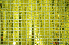 Load image into Gallery viewer, Square Sequins Fabric | Quad Sequins Fabric | 45&quot; Wide | Multiple Colors | Decor and Costumes | Fabric mytextilefabric Yards Yellow 
