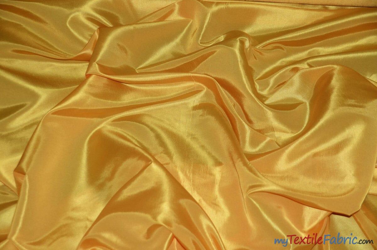 Stretch Taffeta Fabric | 60" Wide | Multiple Solid Colors | Continuous Yards | Costumes, Apparel, Cosplay, Designs | Fabric mytextilefabric Yards Yellow