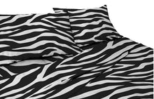 Load image into Gallery viewer, Animal Zebra Satin Fabric | Soft Satin Zebra Charmeuse Fabric | 60&quot; Wide | Multiple Colors | Fabric mytextilefabric 
