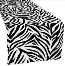 Load image into Gallery viewer, Animal Zebra Satin Fabric | Soft Satin Zebra Charmeuse Fabric | 60&quot; Wide | Multiple Colors | Fabric mytextilefabric 
