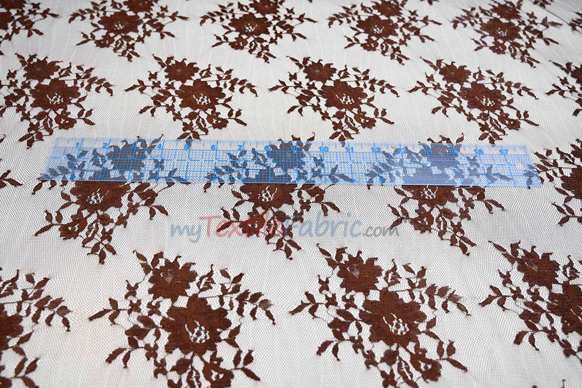 Chantilly Lace Fabric | 52” Wide | Elegant Floral Lace for Bridal & Formalwear