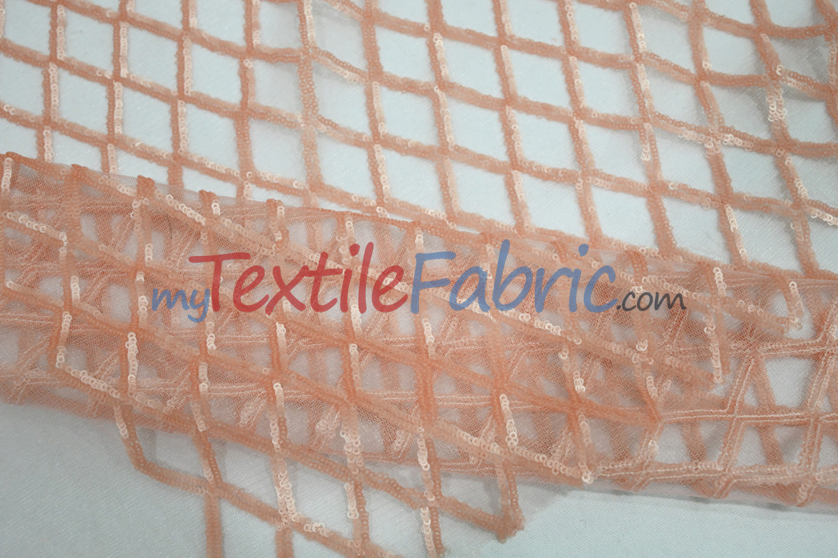 Luxury Glitz Sequins Lace Fabric | Bridal Lace Fabric | 54" Wide | Multiple Colors | Sequins Fabric by the Yard |