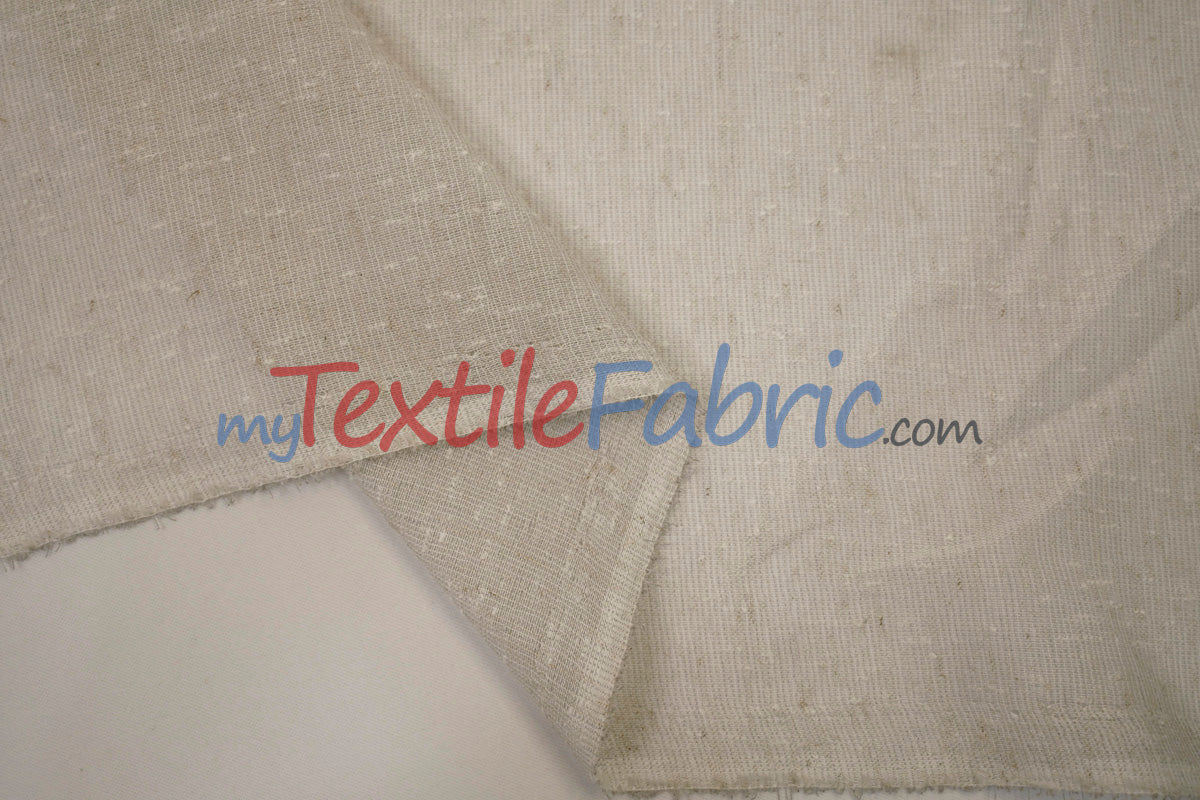 Swiss Sheer Fabric | Linen-Look Sheer Drapery | 130″ Wide | Event & Home Curtains | Available in 15 Colors