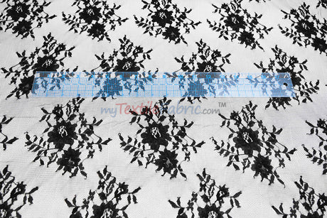 Chantilly Lace Fabric | 52” Wide | Elegant Floral Lace for Bridal & Formalwear