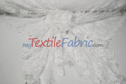 Chantilly Lace Fabric | 52” Wide | Elegant Floral Lace for Bridal & Formalwear
