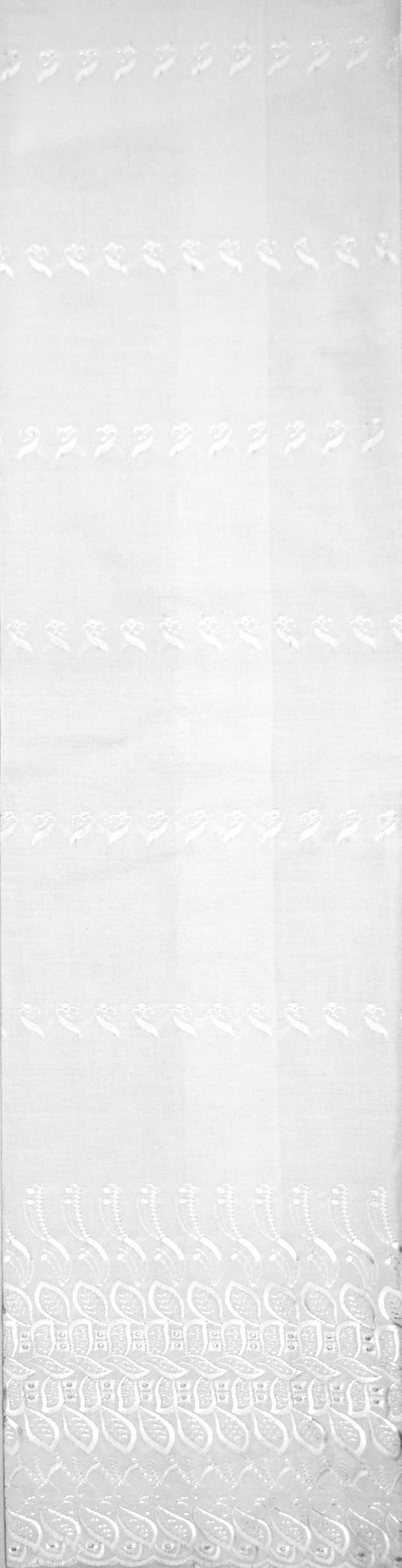 Polyester Cotton Eyelet Embroidery | One Side Scallop | 45" Wide | Multiple Colors |