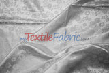 Jasmine Jacquard Fabric | Floral Brocade | 60" Wide | Elegant Formal & Upholstery Fabric