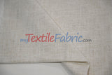 Luxe Linen Fabric | Durable Polyester-Linen Blend | 60" Wide | Upholstery & Apparel & Tablecloth |