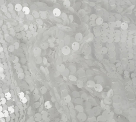 New York Dazzle Sequins Fabric | 6mm Sequins Fabric | 52" Wide | Multiple Colors |