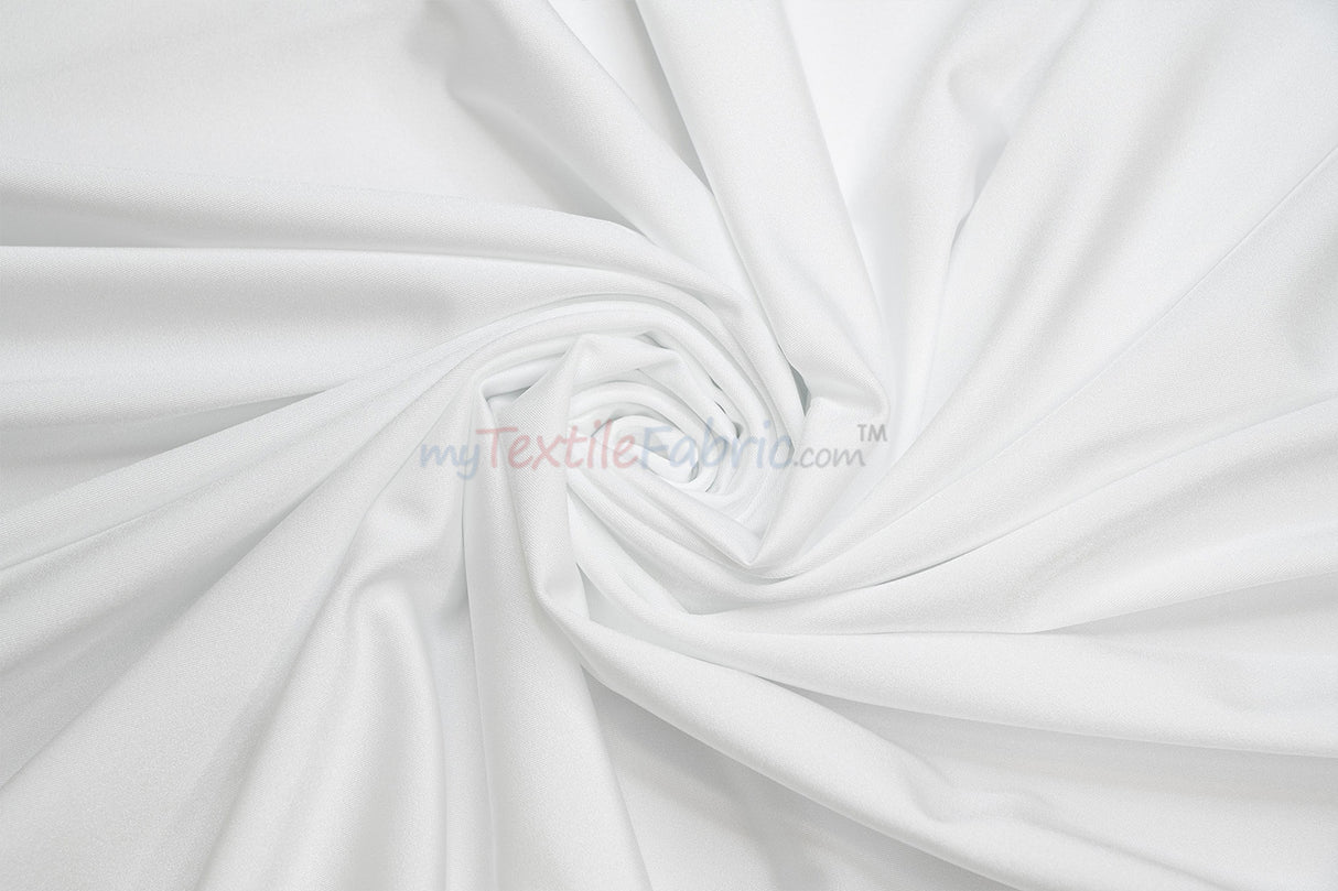 Nylon Spandex 4 Way Stretch Fabric | 60" Width | Great for Swimwear, Dancewear, Waterproof, Tablecloths, Chair Covers | Multiple Colors |
