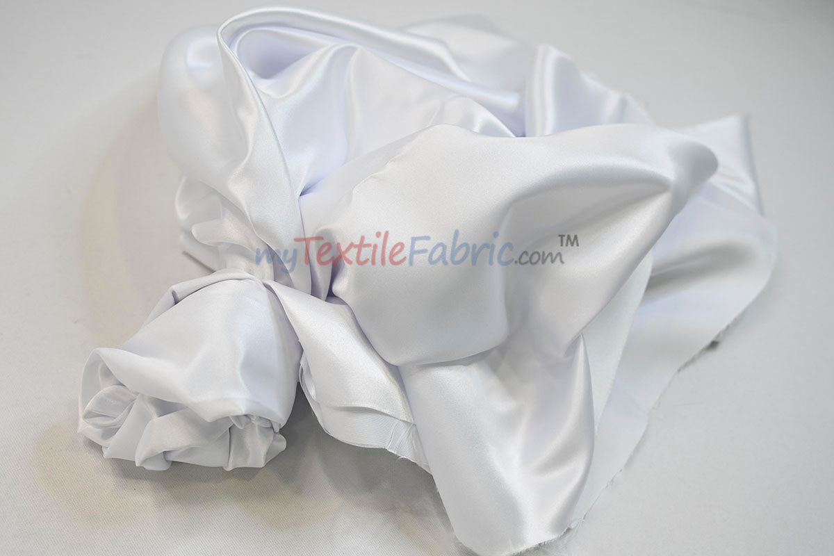 Stretch Matte Satin Peau de Soie Fabric | 60" Wide | Stretch Duchess Satin | Stretch Dull Lamour Satin for Bridal, Wedding, Costumes, Bridesmaid Dress