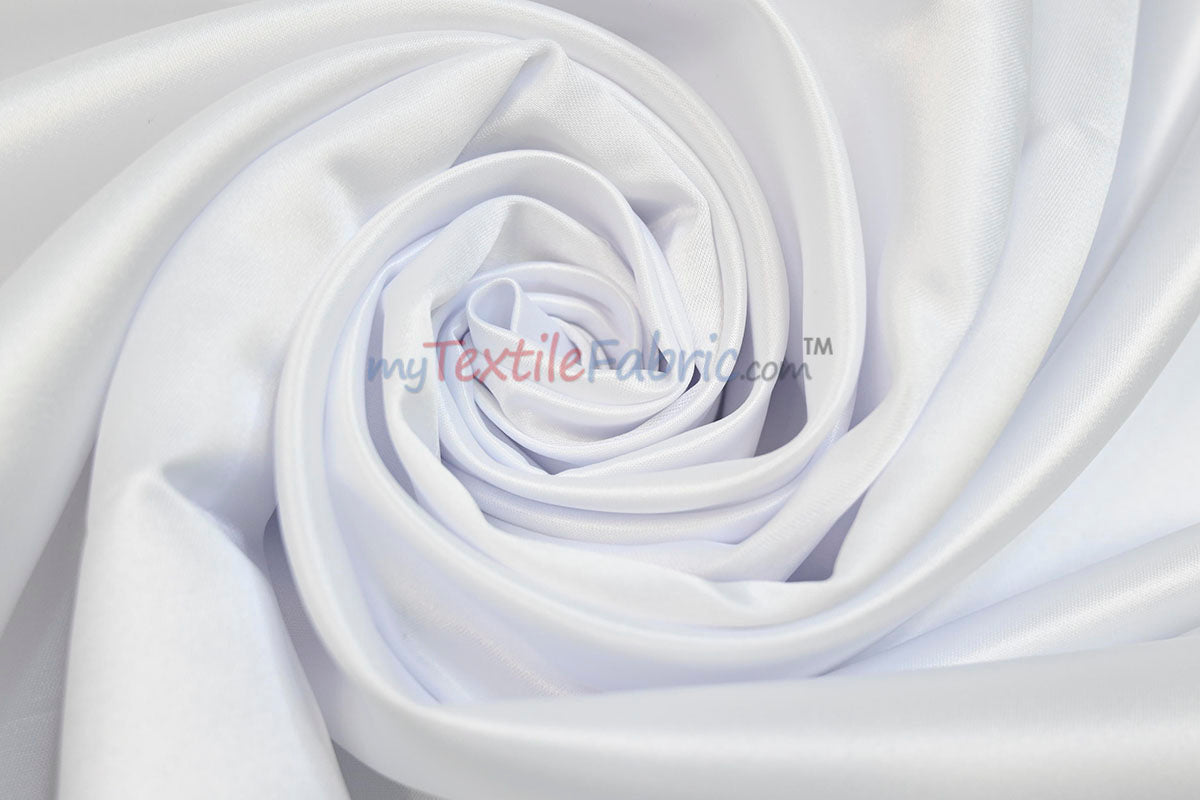 Lamour Satin Fabric | Polyester Matte Satin | Peau De Soie | 60" Wide | Wedding Dress, Tablecloth, Multiple Colors