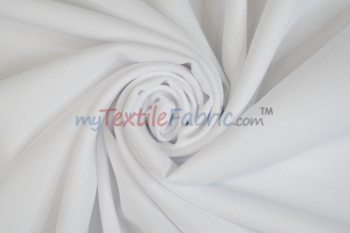 Polyester Crepe Fabric by the Yard | 100% Polyester | 60" Wide |