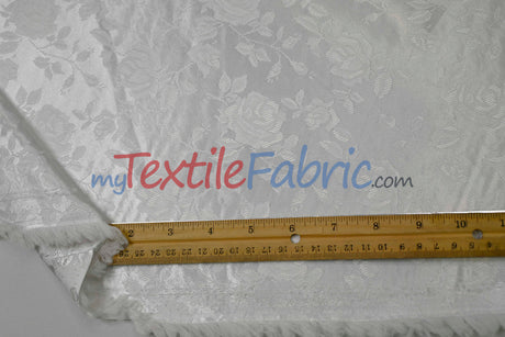 Satin Jacquard | Satin Flower Brocade | 60" Wide | Sold by the Continuous Yard |