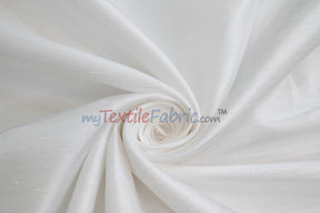 White Shantung Satin Fabric