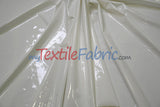 Shiny Stretch Patent Vinyl Fabric | 94% Polyester, 6% Spandex | 60" Wide | Glossy & Flexible Material for Fashion and Crafts