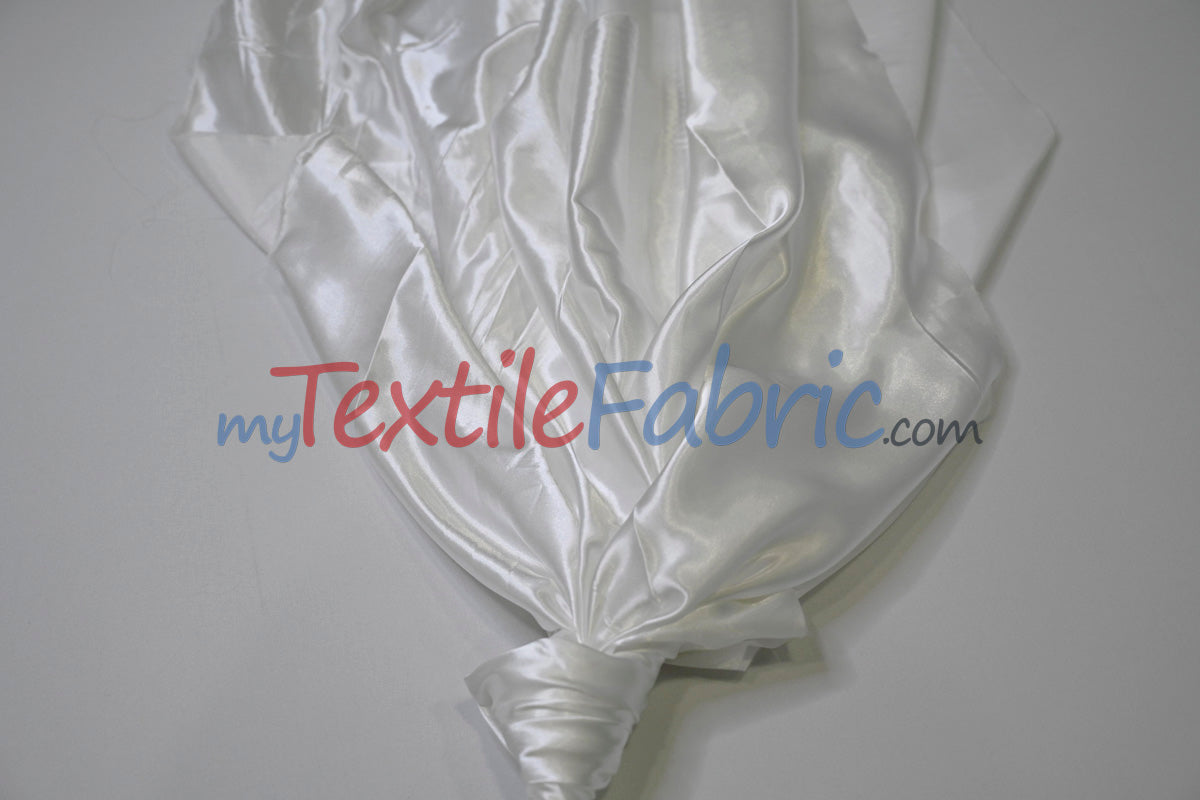 Stretch Charmeuse Satin Fabric | Soft Silky Satin Fabric | 96% Polyester 4% Spandex | Multiple Colors | Yards & Bolts