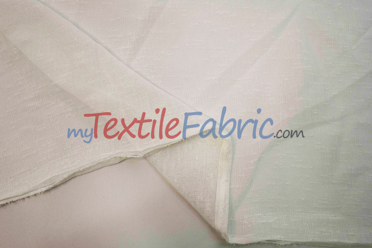 Swiss Sheer Fabric | Linen-Look Sheer Drapery | 130″ Wide | Event & Home Curtains | Available in 15 Colors