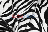Animal Zebra Satin Fabric | Soft Satin Zebra Charmeuse Fabric | 60" Wide | Multiple Colors |
