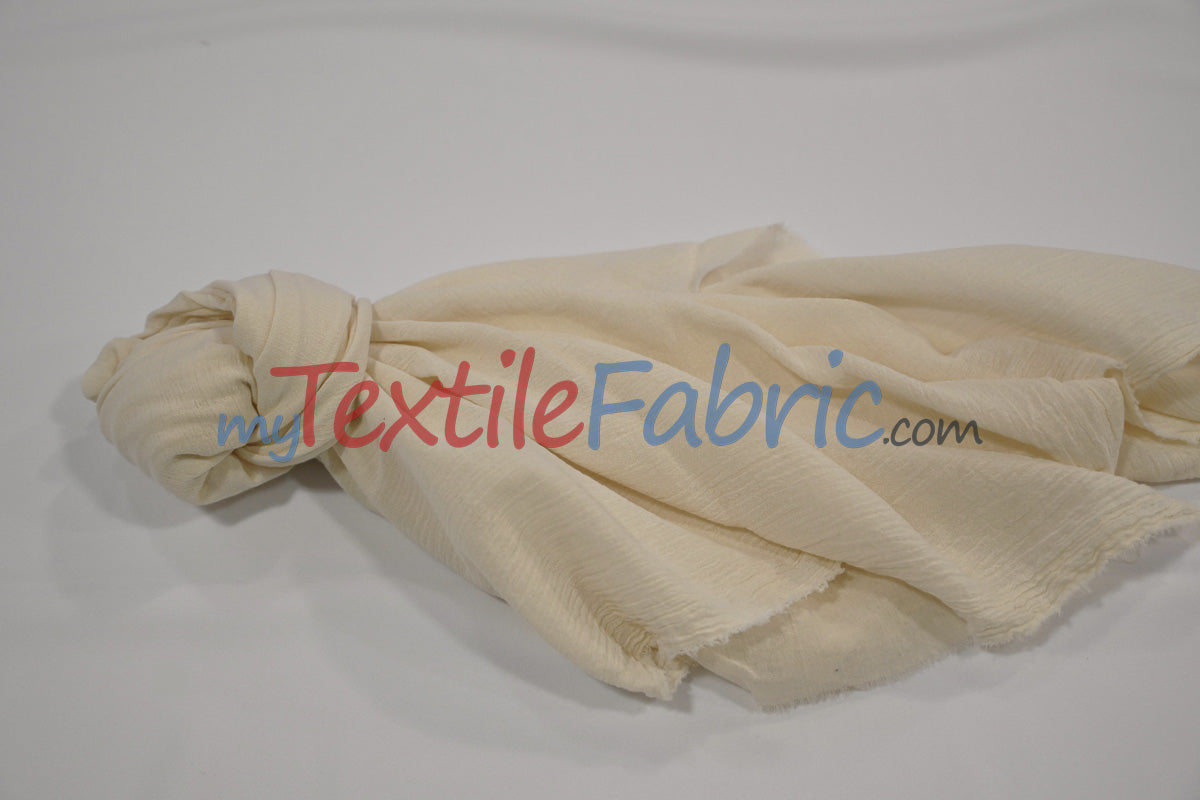 100% Cotton Gauze Fabric - Soft Lightweight Cotton Muslin - 48&#34; Wide - Sample Swatch