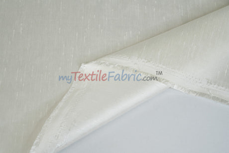 IFR Extra Wide Dupioni Silk | 100% Polyester Faux Dupioni Fabric | 120" Wide | Multiple Colors |