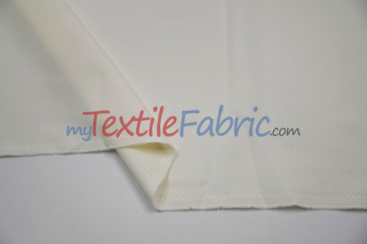 Extra Wide Polyester Fabric | 124" Wide Polyester Fabric | 124" Polypoplin for Tablecloths, Drapery, and Curtains |