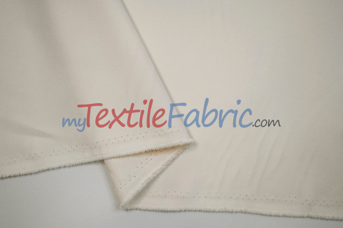 Polyester Gabardine Fabric | Polyester Suiting Fabric | 58" Wide | Multiple Colors | Polyester Twill Fabric |
