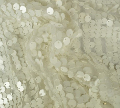 New York Dazzle Sequins Fabric | 6mm Sequins Fabric | 52" Wide | Multiple Colors |