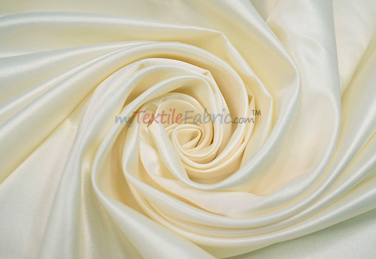 Lamour Satin Fabric | Polyester Matte Satin | Peau De Soie | 60" Wide | Wedding Dress, Tablecloth, Multiple Colors