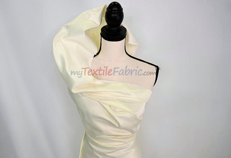 Lamour Satin Fabric | Polyester Matte Satin | Peau De Soie | 60" Wide | Wedding Dress, Tablecloth, Multiple Colors