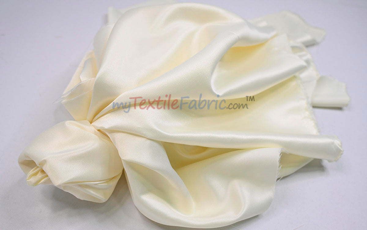 Stretch Matte Satin Peau de Soie Fabric | 60" Wide | Stretch Duchess Satin | Stretch Dull Lamour Satin for Bridal, Wedding, Costumes, Bridesmaid Dress