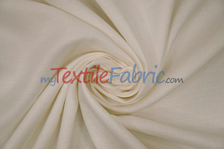 Rustic Linen Fabric | Imitation Linen Fabric | Faux Linen Fabric | 58" Wide | 5 Colors |