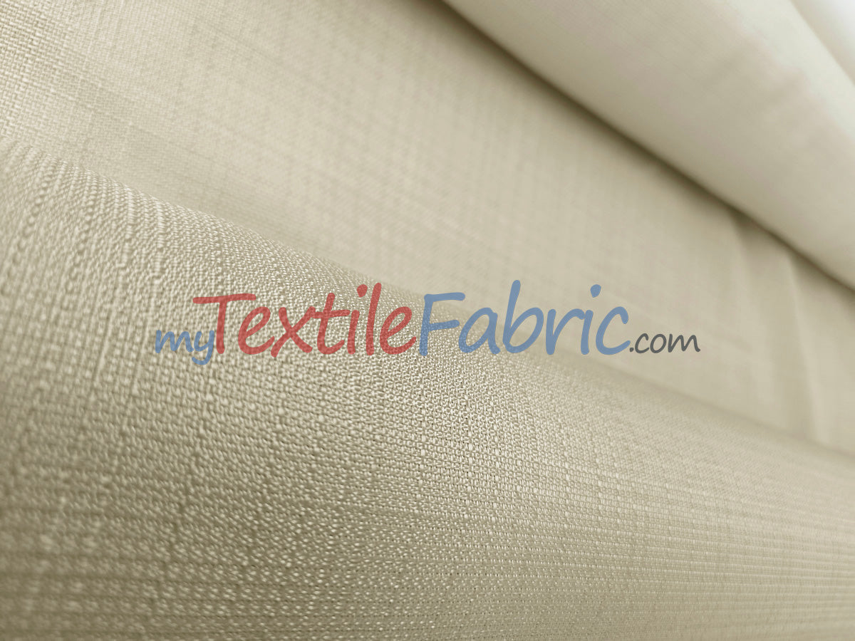 Rustic Linen Fabric | Imitation Linen Fabric | Faux Linen Fabric | 58" Wide | 5 Colors |