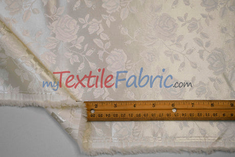 Satin Jacquard | Satin Flower Brocade | 60" Wide | Sold by the Continuous Yard |