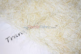 Ivory Gold Shaggy Brocade | Metallic Eyelash Lame Fabric | 57 Inch Wide | For Costumes Cosplay Apparel & Decor