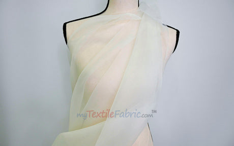 Super Organza Fabric | Semi-Sheen Sheer | 100% Polyester | 60” Wide | By the Yard
