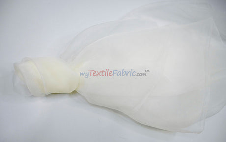 Super Organza Fabric | Semi-Sheen Sheer | 100% Polyester | 60” Wide | By the Yard