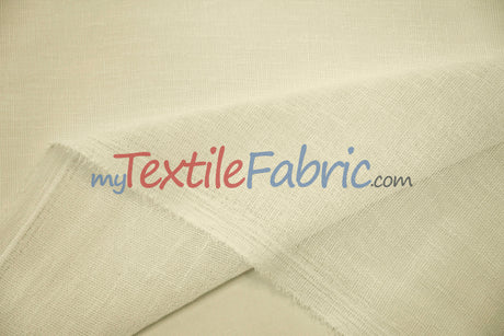 Extra Wide Turkish Sheer Fabric | 108" Wide | Textured Sheered Linen Fabric for Drapery and Curtains |
