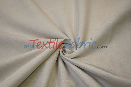 Upholstery Weight Poly Linen Fabric | Durable Backed Linen | 60" Wide | Non Woven Backing | Ideal for Upholstery, Cushions & Drapery