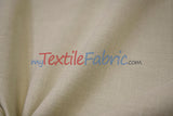 Upholstery Weight Poly Linen Fabric | Durable Backed Linen | 60" Wide | Non Woven Backing | Ideal for Upholstery, Cushions & Drapery