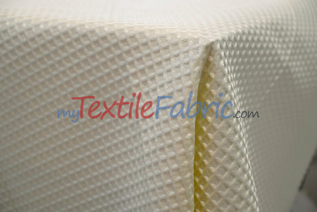 Waffle Brocade | Textured Fabric | 100% Polyester | 60" Wide | Apparel & Home Decor