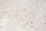 Shooting Star Foil Organza Fabric| 60" Wide | Sheer Organza with Foil Silver Metallic Star | Decor, Overlays, Accents, Dresses, Apparel |